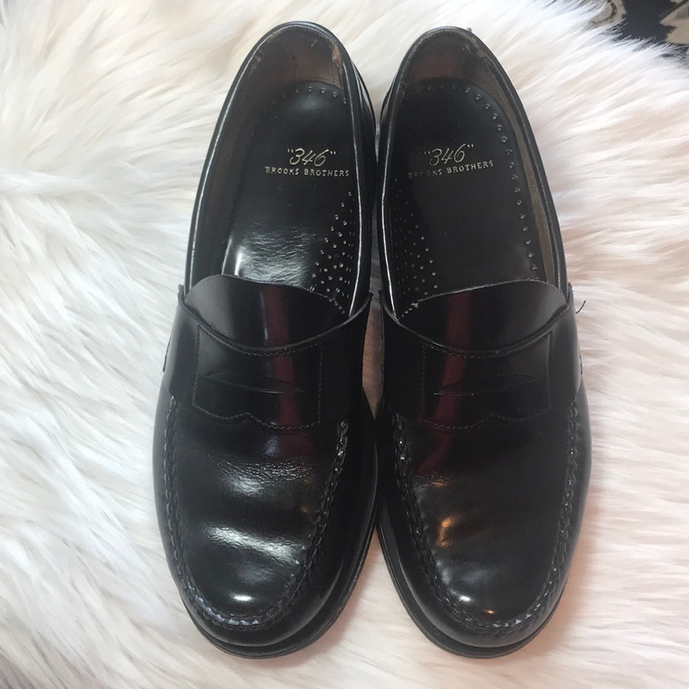 Brooks Brother “346” loafers, black leather